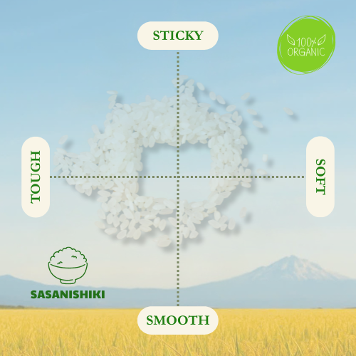 Gạo Nhật Sasanishiki Organic(có chứng nhận hữu cơ JAS)